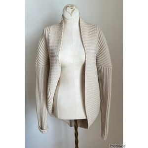 Theory Loryelle Wool Thick Cocoon Sweater Cardigan